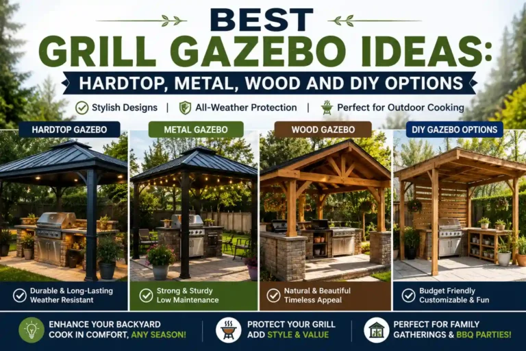 Best Grill Gazebo Ideas: Hardtop, Metal, Wood and DIY Options
