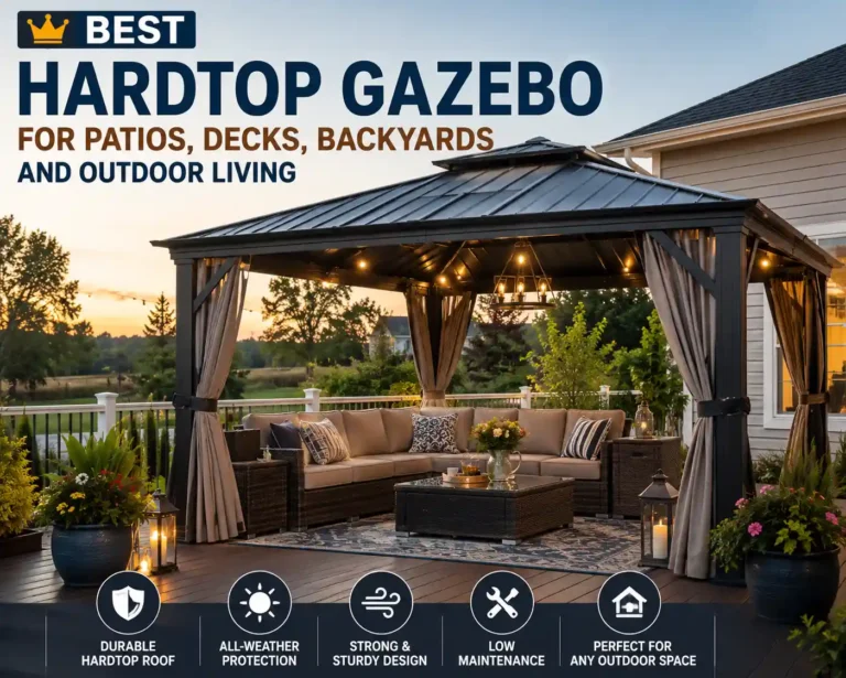Best Hardtop Gazebo for Patios, Decks, Backyards and Outdoor Living 