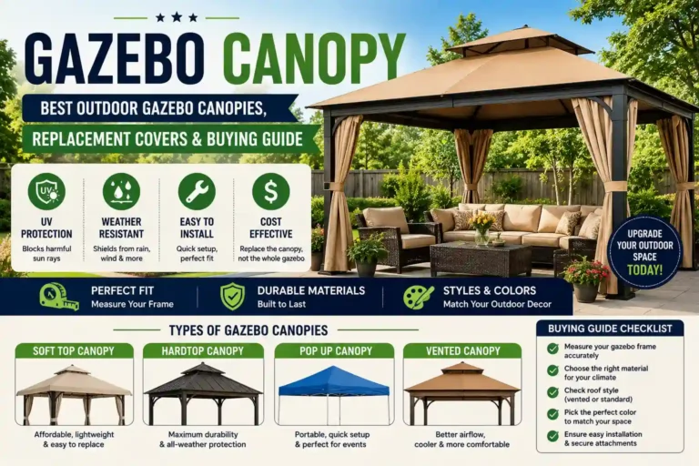 Gazebo Canopy: Best Outdoor Gazebo Canopies, Replacement Covers & Buying Guide (2026)