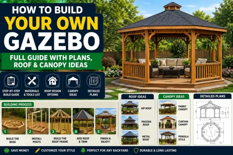 How to Build Your Own Gazebo: Full Guide with Plans, Roof & Canopy Ideas 