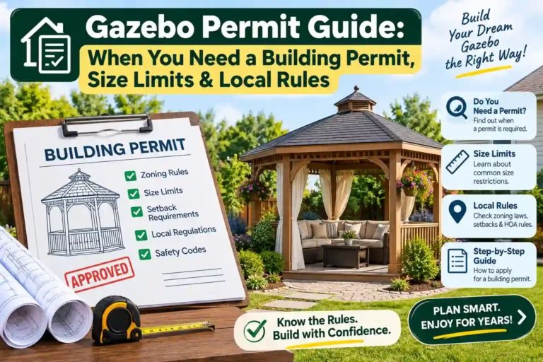 Gazebo Permit Guide: When You Need a Building Permit, Size Limits & Local Rules 