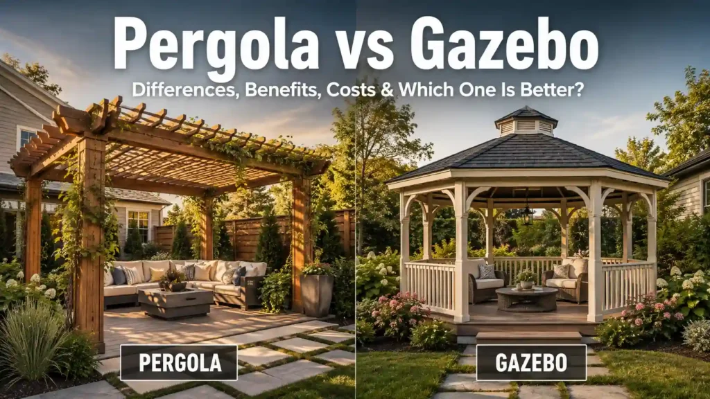 Pergola vs Gazebo: Differences, Costs & Which to Choose