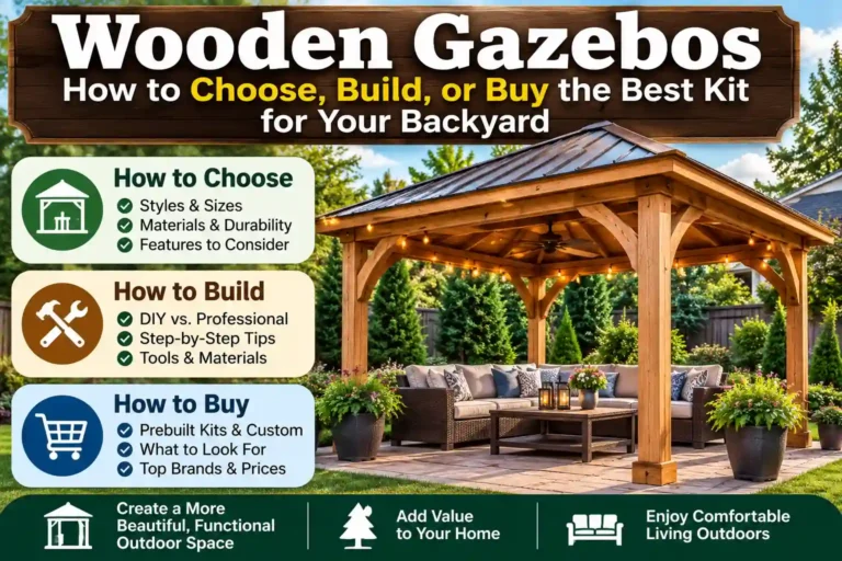 Wooden Gazebos: How to Choose, Build, or Buy the Best Kit for Your Backyard