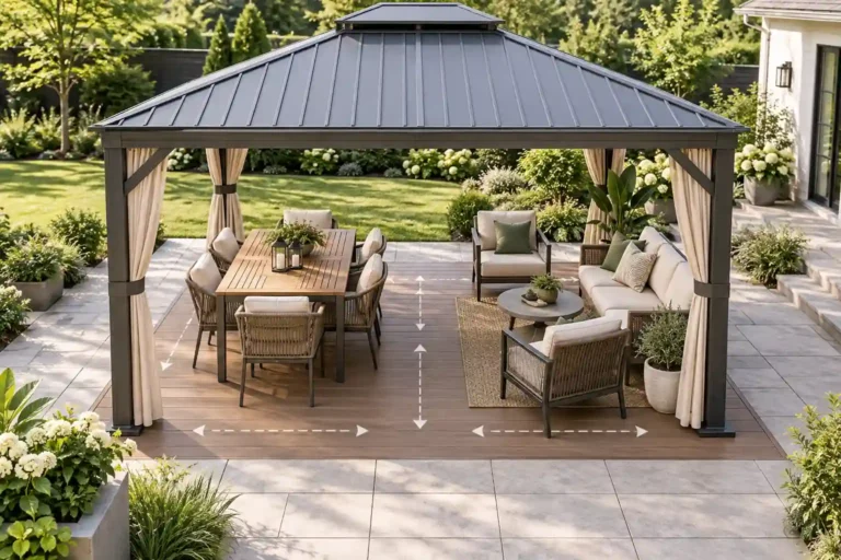Gazebo Size Guide: Seating and Furniture Layouts