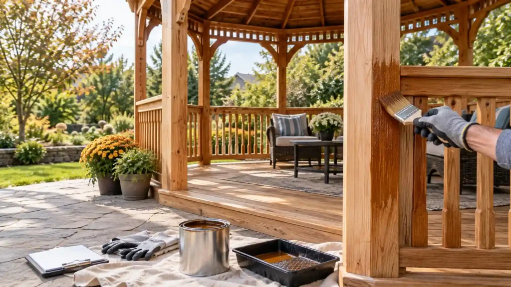 How Often Should You Seal or Stain a Wooden Gazebo?