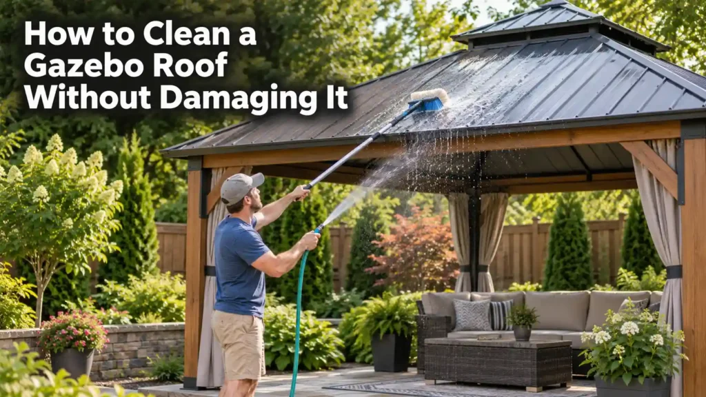 How to Clean a Gazebo Roof Without Damaging It