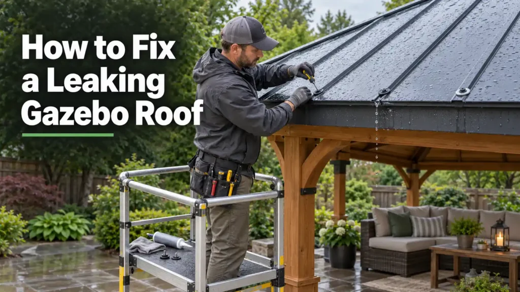 How to Fix a Leaking Gazebo Roof